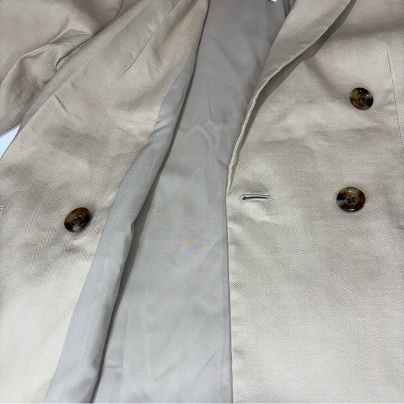 Vintage Ann Taylor Jacket Cream Linen 2 - Picture 5 of 12